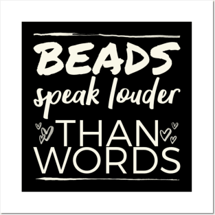 Mardi gras beads speak louder than words Posters and Art